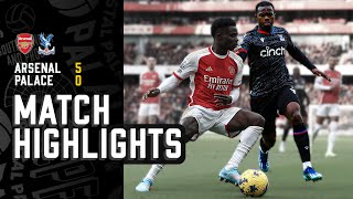 Premier League Highlights Arsenal 50 Crystal Palace [upl. by Daggna92]