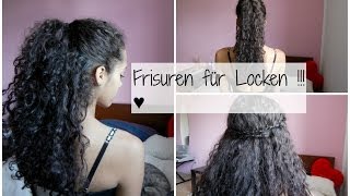 Schnelle amp Einfache Frisuren für Locken [upl. by Markman]