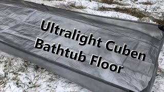 Ultralight Cuben Fiber Bathtub Ground Cloth  DCF [upl. by Neelhtak]