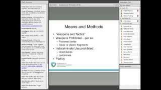 OLSHLP 3 The Fundamental Principles of IHL Regulating Hostilities [upl. by Airrotal]