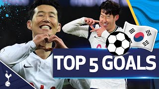 HeungMin Sons TOP FIVE Premier League goals of alltime [upl. by Jordana366]