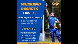 2425  Round 3  South Belgrave CC 1st XI v Monbulk CC 1st XI  Highlights [upl. by Bud]