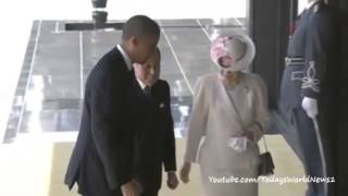 Obama meets Japanese Emperor Akihito at Imperial Palace [upl. by Weaver463]