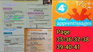 mes apprentissages 4 AP page 35363738394041 [upl. by Aelc401]