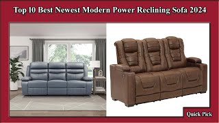 ✅ Top 10 Best Newest Modern Power Reclining Sofa 2024 [upl. by Elleyoj]