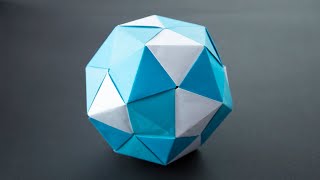 Orgiami Regular Dodecahedron Made from Rhomboid Unis [upl. by Anauq658]