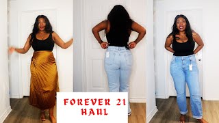 Forever 21 jeans and skirts tryon haul [upl. by Pavlish985]