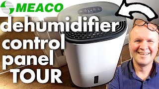 Brilliant MEACO DEHUMIDIFIER full control panel tour and instructions ARETE ONE [upl. by Tanhya]