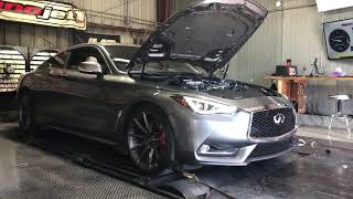 2018 Q60 on the dyno AMS tuned [upl. by Otsuaf510]