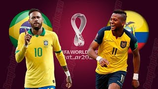 Brazil vs Ecuador LIVE  FIFA World Cup 2022 Qualifiers  Ecuador vs Brazil Live Streaming [upl. by Adnov]