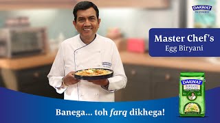 Egg Biryani  Sanjeev Kapoor  Daawat Biryani Basmati Rice [upl. by Ariahaj]