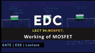 Lecture 94 MOSFET Working of MOSFET [upl. by Amathist547]