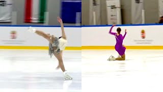 Budapest Trophy 2024 Womens short program  step sequences [upl. by Peddada]