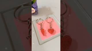 Sculpt air dry clay Heart shaped keychain diy claycraft keychain handmade clayideas art [upl. by Sayers]