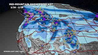 Snow Forecast for the End of February [upl. by Nurav893]