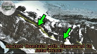 ANTARCTICA melting ice reveals ANCIENT BRIDGE and MOUNTAIN PATH [upl. by Atiuqat372]