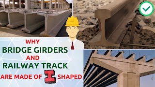 Why girders are made i shaped  Girder Bridge  Bridge Engineering  Lec  02 [upl. by Froehlich462]