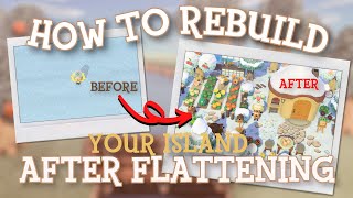 What to do AFTER you FLATTENED your island 🪓  5 TIPS FOR REBUILDING  Animal Crossing New Horizons [upl. by Ynotna]