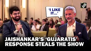 Watch EAM Jaishankars witty response to a student’s query ‘How he feels surrounded by Gujaratis’ [upl. by Sutniuq]