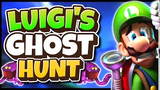 👻 Luigis Ghost Hunt 👻 Brain Break  Halloween  Mario Run  Freeze Dance  Just Dance [upl. by Galatea]