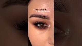 If November Was a Makeup Look 🤎🫶🏼✨youtubeshorts shorts eyemakeup makeup trending viralvideo [upl. by Ecitnerp]