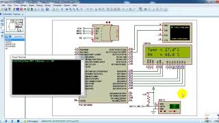 PIC18F4550 data logger with SD card and DHT11 sensor  Simulation [upl. by Atihcnoc464]