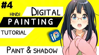 Ibis Paint X  Digital Painting Tutorial in Hindi  How to do Paint amp Shadow [upl. by Nadiya]