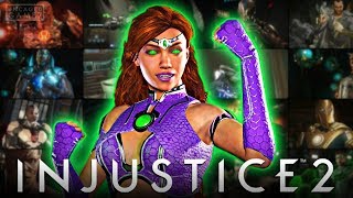 Injustice 2 ALL STARFIRE Intro Dialogues [upl. by Ateerys24]