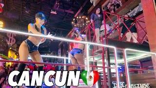 CANCUN NIGHTLIFE FULL TOUR PARTY MEXICO 2024 🇲🇽 [upl. by Llednov807]