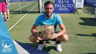 Highlights Dzumhur Downs Mannarino In Antalya 2018 Lifts Third Title [upl. by Arorua]