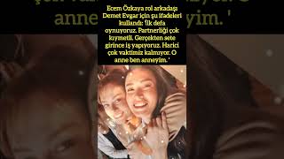 ECEM ÖZKAYA’DAN DEMET EVGARA DİPLOMATİK SÖYLEM EcemÖzkaya DemetEvgar RolArkadaşlığı SetHayatı [upl. by Enisamoht90]