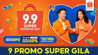 Shopee 99 Super Shopping Day  Gratis Ongkir RP0 [upl. by Season190]