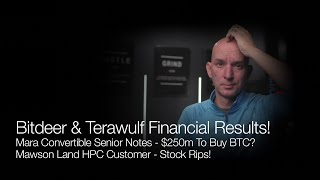 Bitdeer amp Terawulf Financial Results Mara To Buy More BTC Mawson New HPC Contract QampA [upl. by Aniez]