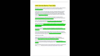 United Health Care Training UHC Events Basics Test 2022 [upl. by Ilenna]