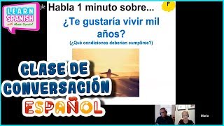 Clase de conversación en español Patreon nivel intermedio  avanzado  María Español [upl. by Robenia]