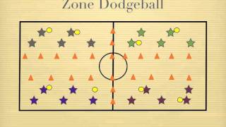 Physical Education Games  Zone Dodgeball [upl. by Llebana]