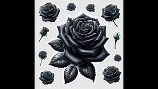 roses noires ‐ Réalisée avec Clipchamp [upl. by Aihsat]