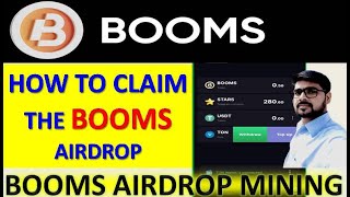 How to claim the Booms airdrop a stepbystep guide  How to claim the Booms airdrop boomairdrop [upl. by Hsenid]