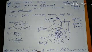 Radial reaction turbineinward and outward flow turbine [upl. by Aerdied535]