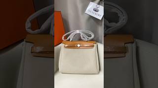 HERMÈS Herbag 31 in FauveEcru Color hermes hermesbag herbag bag bagcollection [upl. by Anyrtak]