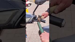 Correction process of battery car brake lever [upl. by Anneh]