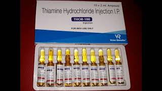 Thor 100 injection 💊 thiamine hydrochloride injection [upl. by Ahsiam]