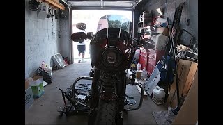 2018 Sport Glide FLSB memphis shades MEB7221 and OEM chrome mirrors install [upl. by Pogue844]