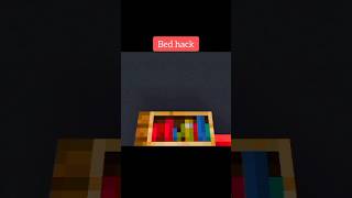 Amazing bed hack in Minecraft tutorial minecraft shorts [upl. by Aihtennek204]