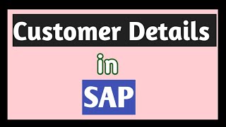 Customer Details in SAP  sap  sap course  ZVCUST  Accounting  shorts video  shorts  accounts [upl. by Tatianas]