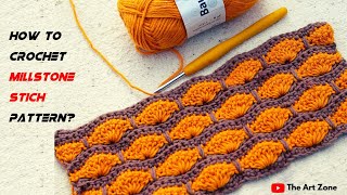 This Crochet Millstone Stich Pattern Will Blow Your Mind Try it [upl. by Anora]