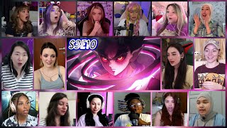 Demon Slayer Season 3 Episode 10 Girls Reaction Mashup  Swordsmith Village Arc Ep 10 [upl. by Rubbico]