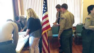 Humboldt County Sheriff’s Office swearing inpromotional ceremony [upl. by Yroffej]