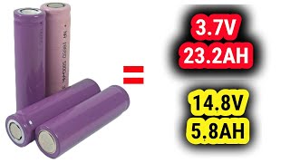 37volt  battery series and parallel connection  seriesparallel circuit examples [upl. by Siuqramed]