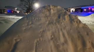 Towering Snow Mounds  Aftermath of our Double Dose of Lake Effect Snow January 19th 2024 [upl. by Aniarrol]